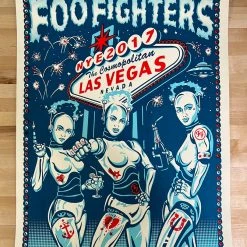 Foo Fighters - 2017 Chris Hopewell Poster Las Vegas, NV Gig Posters