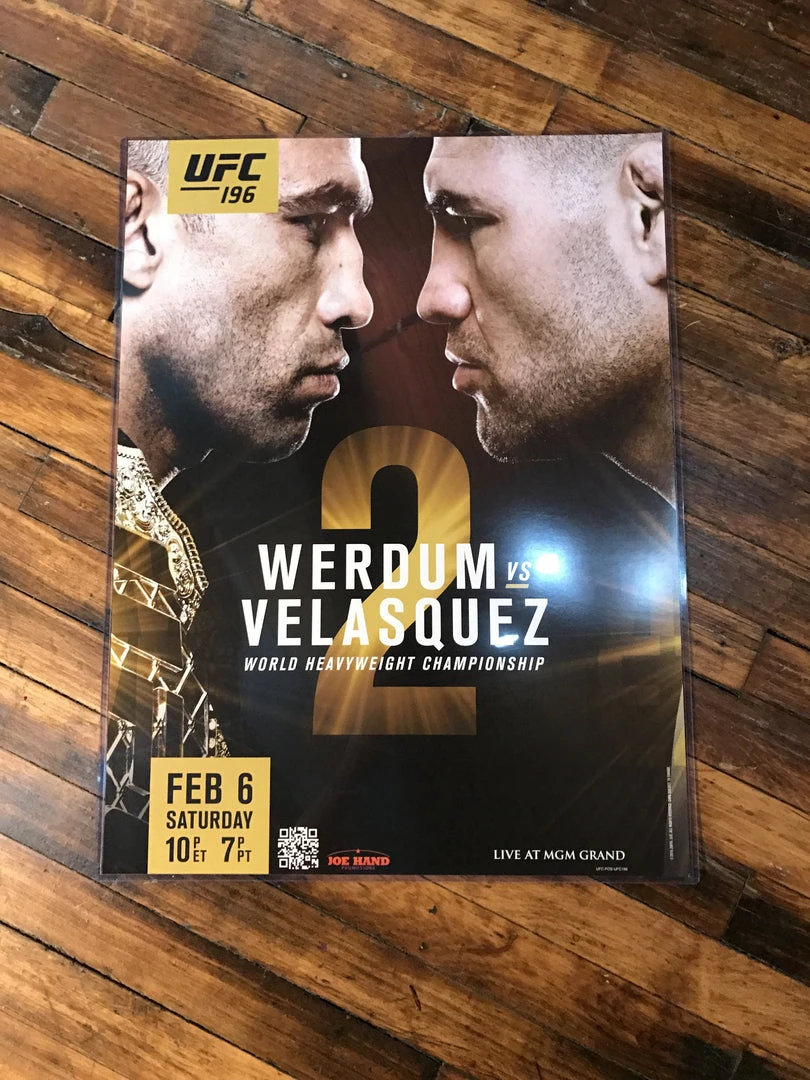 Sold Out Posters UFC 196 Poster Werdum Vs. Velasquez MGM PPV