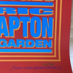 Eric Clapton - 2008 John Van Hamersveld Poster New York, NY MSG
