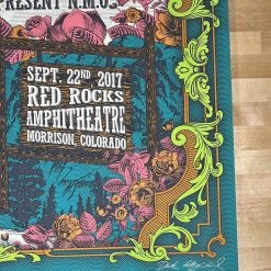 JJ Grey & Mofro - 2017 Derek Hatfield Poster Red Rocks Morrison, CO