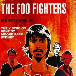 Foo Fighters - 2005 Craig Phillips Poster Sydney, Australia Moore Park
