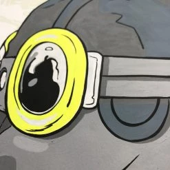 Fly Boy - 2016 Hebru Brantley ORIGINAL Painting Beyond Kirby Flyboy Original Artwork