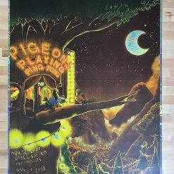 Railey Bace Prints Colorado Pigeons Playing Ping Pong - 2021 Bailey Race Poster Denver, CO FOIL