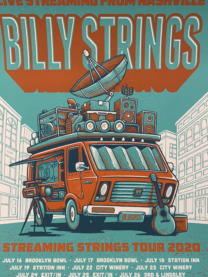 Half Hazzard Press Billy Strings - 2020 Half Hazard Poster Streaming Strings