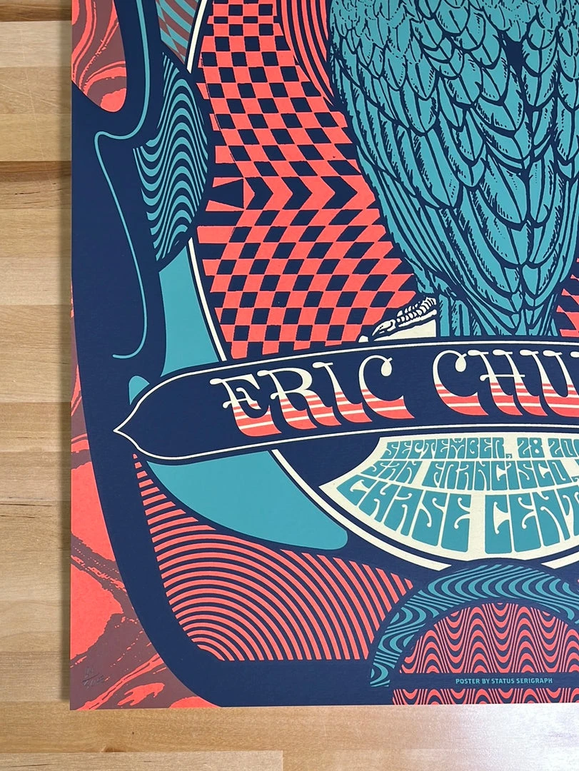 Eric Church - 2019 Status Serigraph Poster San Francisco, CA 1
