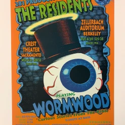 The Artworks Gig Posters MHP 64 The Residents - 1999 Poster Maritime Hall San Fran 1st