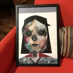 Untitled 15 - 2016 Collin Van Der Sluijs Original Painting FRAMED Signed