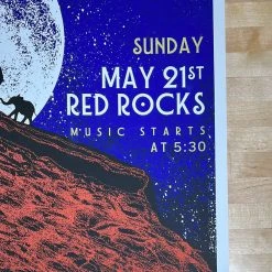 Sold Out Posters Elephant Revival - 2017 Poster Red Rocks Morrison, CO Colorado