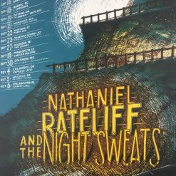 Nathaniel Rateliff & The Night Sweats - 2018 Landland Poster North America Tour Gig Posters