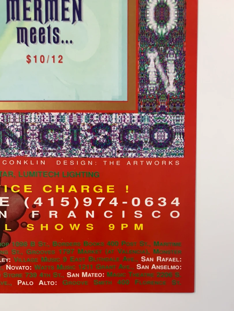 MHP 27 Merle Haggard - 1997 Lee Conklin Poster Maritime Hall San Fran 1st Gig Posters