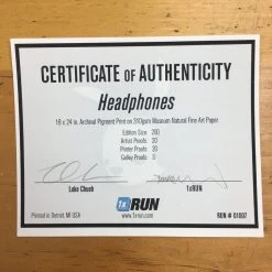 Headphones - Luke Chueh Poster, Limited Edition Art Print S/n