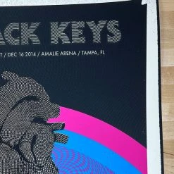 The Silent Giants The Black Keys - 2014 The Silant Giants Poster Tampa Amalie Arena Gig Posters