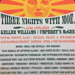 Gig Posters Moe. - 2005 Methane Studios Poster Chillicothe, IL Three Sisters Park Summer Cam