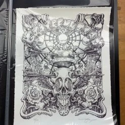 St Stephen - 2020 AJ Masthay Poster Grateful Dead Letterpress Line Art Edition Art Prints
