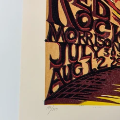 Phish - 2009 AJ Masthay Poster Red Rocks Morrison, CO Colorado