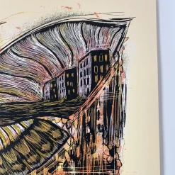 Edward Sharpe & The Magnetic Zeros - 2016 Dan Grzeca Poster Cambridge, MA