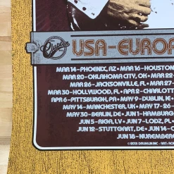 Eric Clapton - 2013 Ron Donovan Firehouse Poster VARIANT European Tour