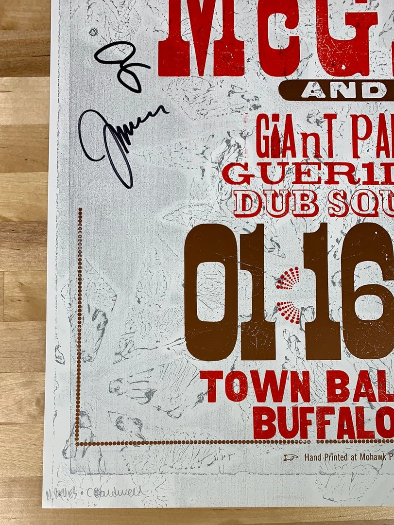 Mohawk Press Umphrey's McGee - 2013 Poster Buffalo, NY Band Signed 47/215