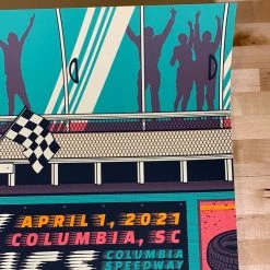 Billy Strings - 2021 Status Serigraph Poster Columbia, SC 4/1