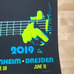 Eric Clapton - 2019 Scrojo Poster European Tour Gig Posters