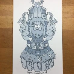 Gig Posters Tyvek - 2009 Mike Budai Poster Pittsburgh, PA Rickety House