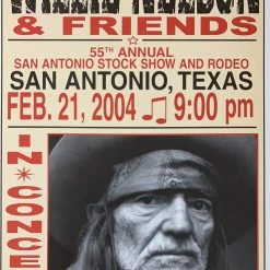 Willie Nelson - 2004 Franks Brothers 2/21 Poster San Antonio, TX