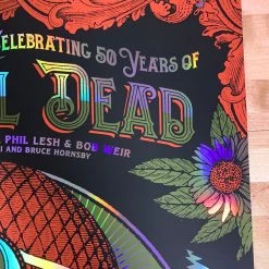 Fare Thee Well - 2015 Status Serigraph Grateful Dead Poster Chicago, IL FOIL