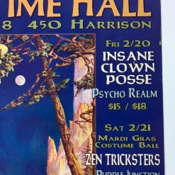 Kevin Haapala Gig Posters MHP 43 Insane Clown Posse - 1998 Poster Maritime Hall San Fran 1st