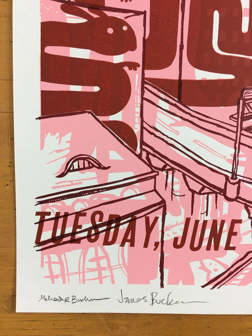 Gig Posters Vandermark 5 - 2004 Little Friends Of Printmaking Poster Madison, WI The North S