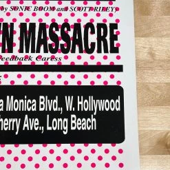 E.A.R. - 1996 Seaside Printing Poster Sonic Boom Hollywood, CA Gig Posters