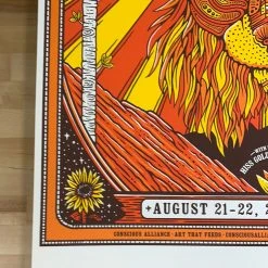 Colorado Nathaniel Rateliff - 2019 Owen Murphy Poster Red Rocks Morrison, CO
