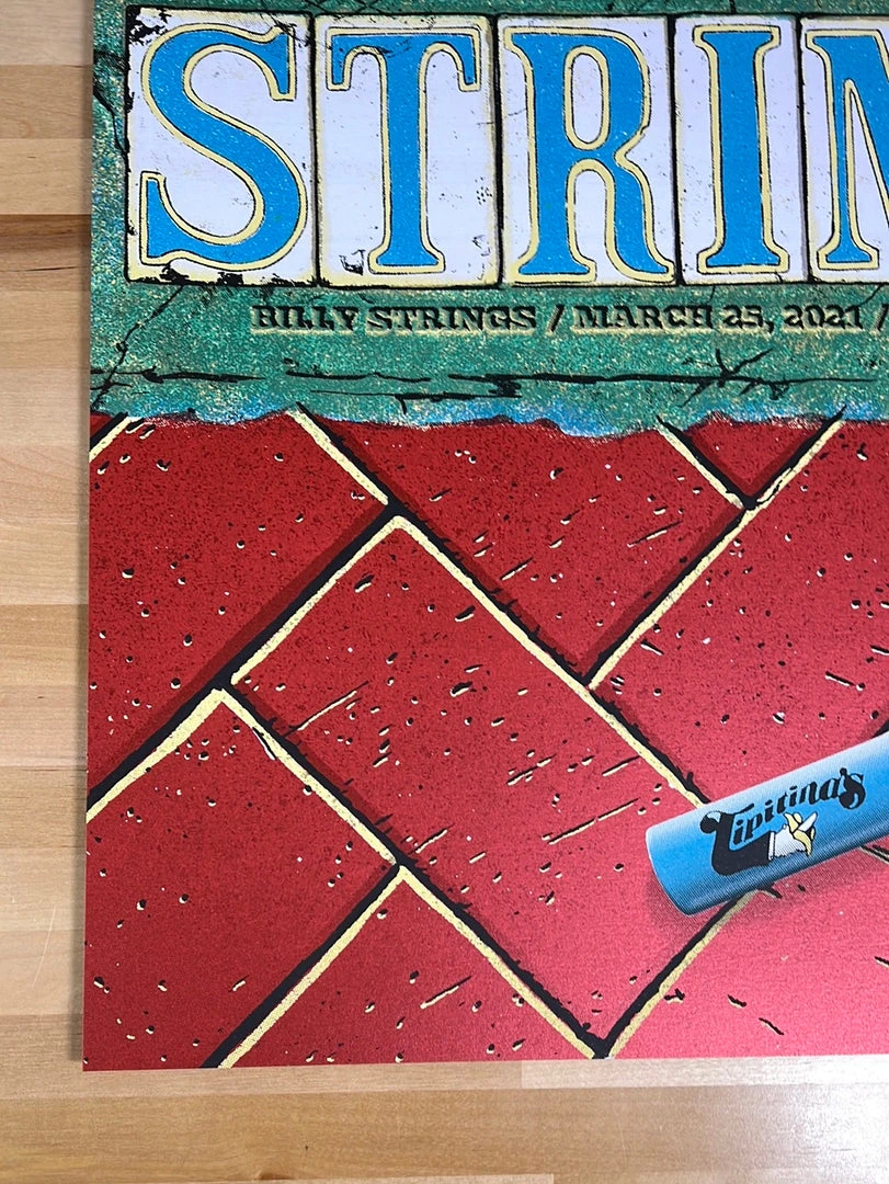 Billy Strings - 2021 Mike Tallman Poster New Orleans, LA 3/25 AP