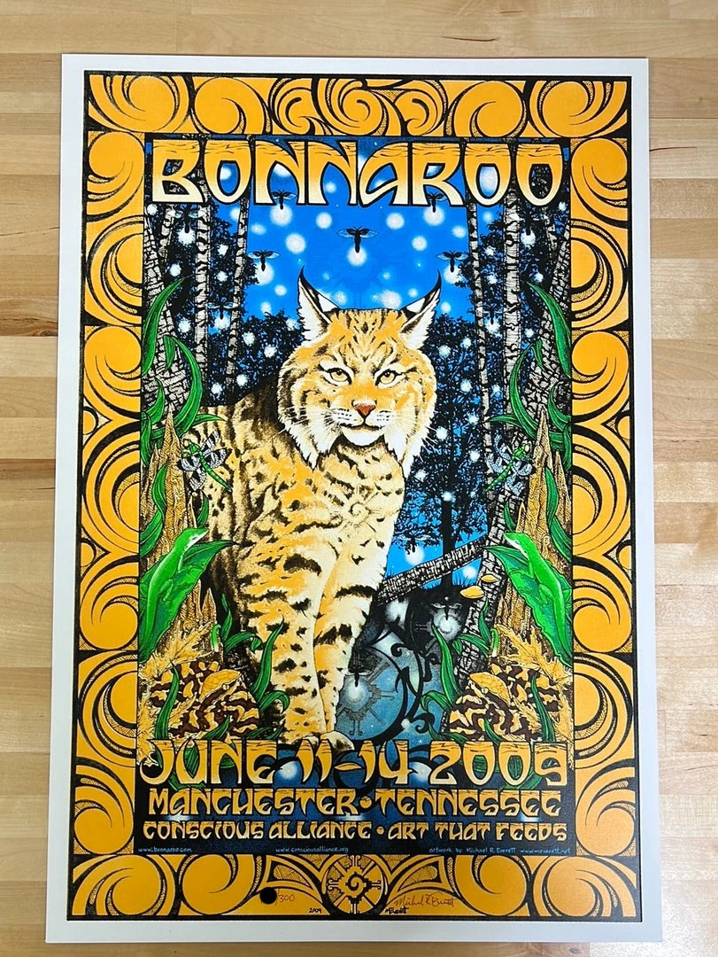 Bonnaroo - 2009 Michael Everett Poster Manchester, TN