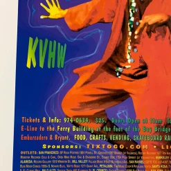 The Artworks Gig Posters MHP 71 One Festival - 1999 Poster Maritime Hall San Fran 1st