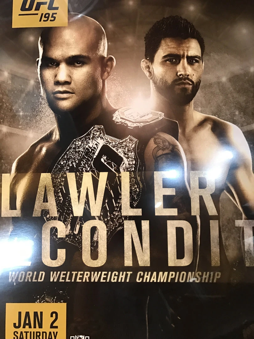 Sold Out Posters UFC 195 Poster Lawler Vs. Condit MGM PPV