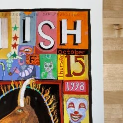 Phish - 1998 Poster Joel Elrod Fillmore Auditorium San Fran 1st Gig Posters