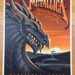 Gig Posters Metallica - 2018 Mark 5 Poster Barcelona, ESP Palau Sant Jordi