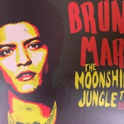 Sold Out Posters Bruno Mars - 2013 Moonshine Jungle Tour Poster (damaged) San Deigo CA