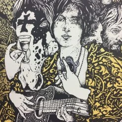 David V D'Andrea Grails - 2009 David V. D'Andrea Poster San Francisco, CA Cafe Du Nord Gig Posters