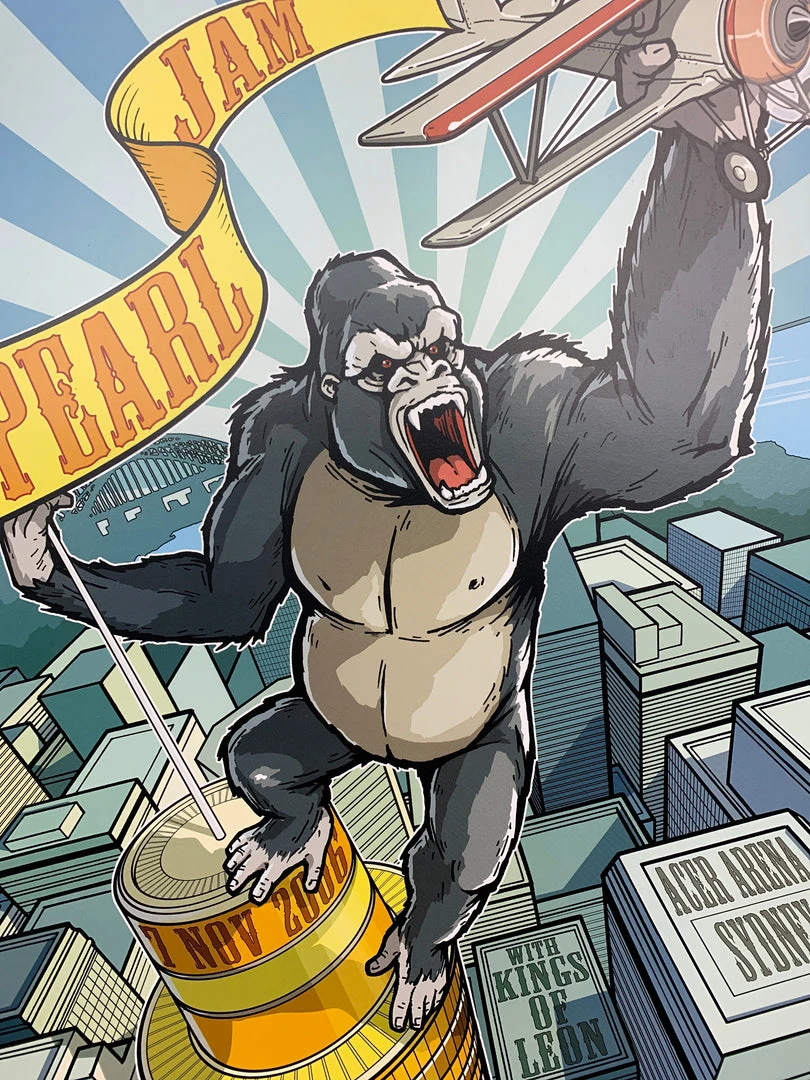 Pearl Jam - 2006 Joe Whyte Poster Sydney, Australia Acer Arena