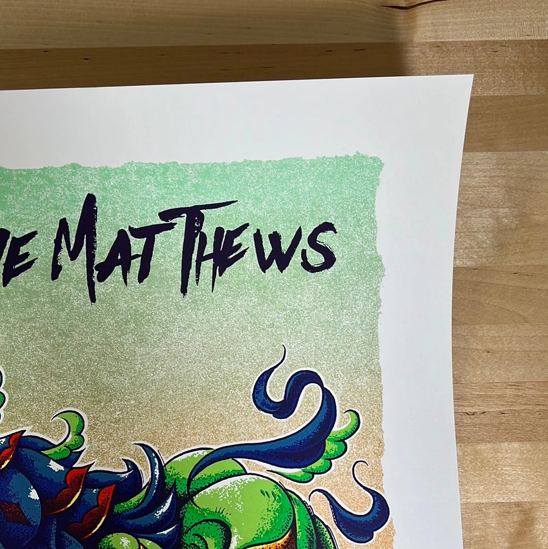 Gig Posters Dodo - 2021 BioWorkz Poster Dave Matthews Band Blue