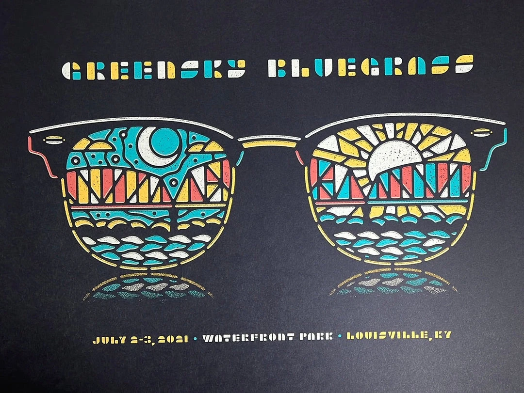 Greensky Bluegrass - 2022 DKNG Poster Louisville, KY Waterfront