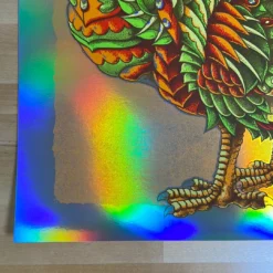 Dodo - 2021 BioWorkz Poster Dave Matthews Band FOIL Orange Foil Posters