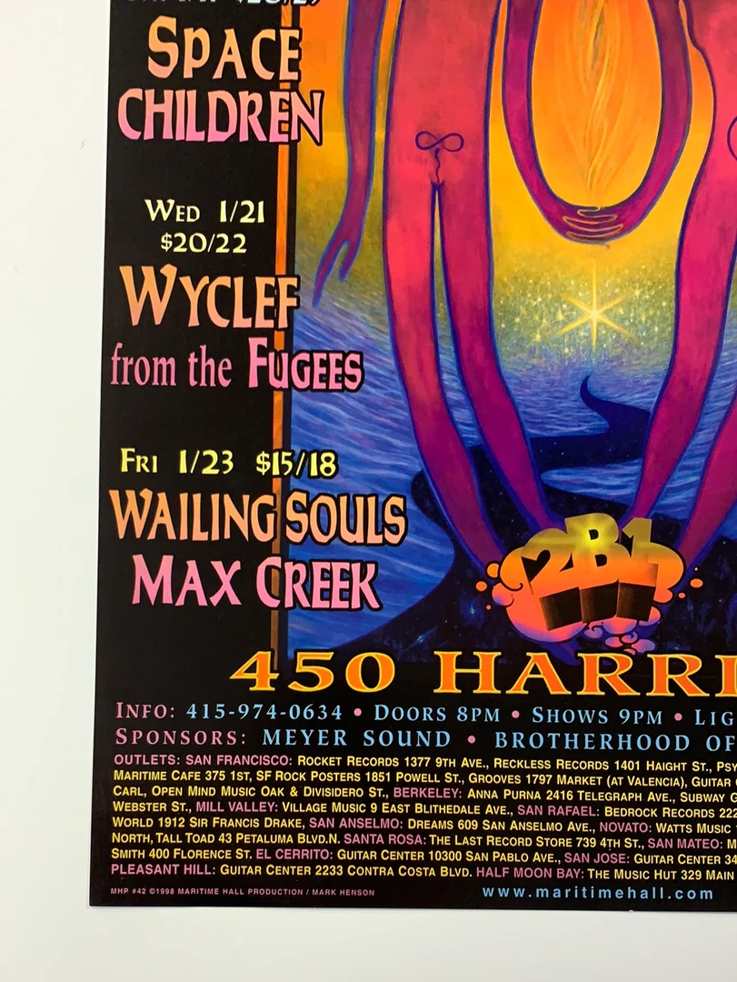 Mark Henson MHP 42 January - 1998 Poster Maritime Hall San Fran 1st