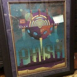 Phish - 2011 DKNG Poster Hollywood CA Hollywood Bowl FRAMED