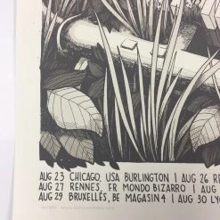 Gig Posters Big'n & The Great Brain - 2013 Justin Santora Poster Belgium Tour