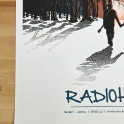 Radiohead - 2012 Joshua Budich Poster St. Triphon, Switzerland 2nd Gig Posters