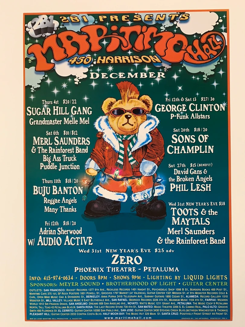 Kathie Hughston Gig Posters MHP 41 George Clinton - 1997 Poster Maritime Hall San Fran 1st