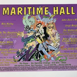 MHP 24 Maritime Hall - 1996 Amanda Connor Poster November San Fran 1st Gig Posters