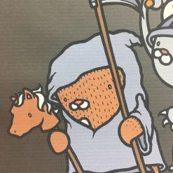 Four Fuzzy Horsemen - 2007 Mike Budai Artist Proof Art Prints